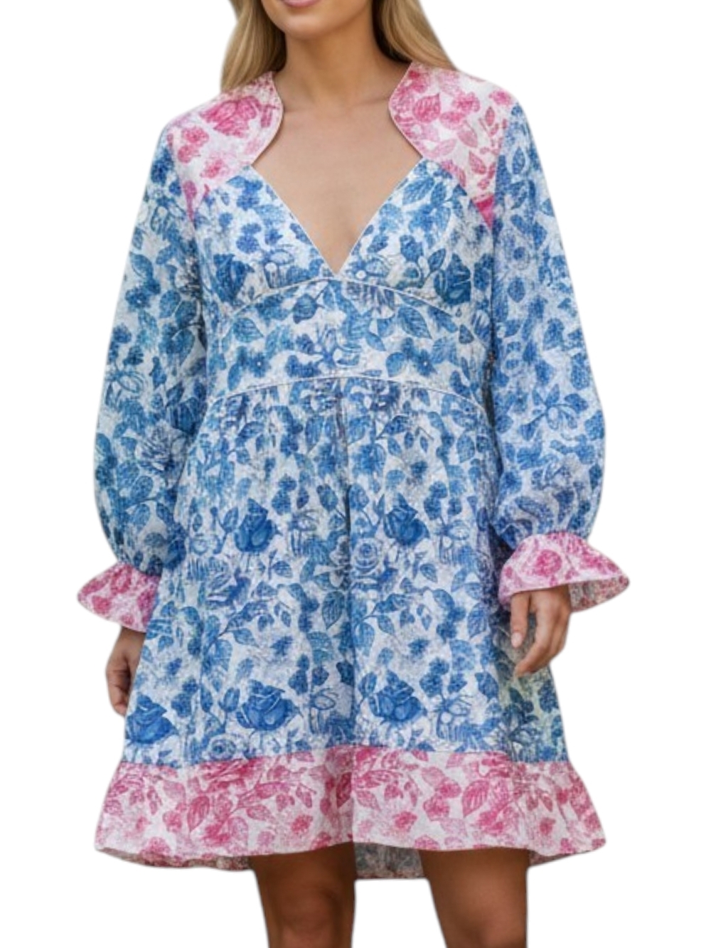 Simply Southern multi rose dress Large